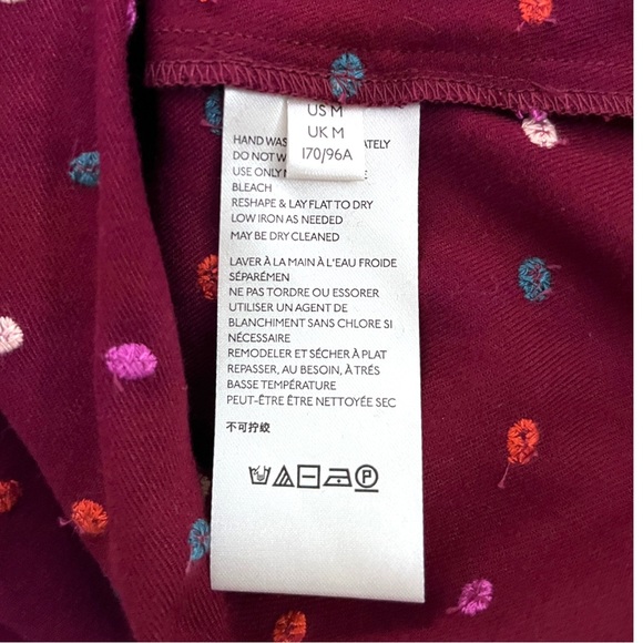 NWT Anthropologie Maeve Dottie Embroidered Blouse, Size Medium - Picture 9 of 10